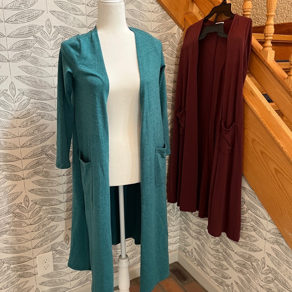 Bundle of TWO lularoe Sarah duster cardigans